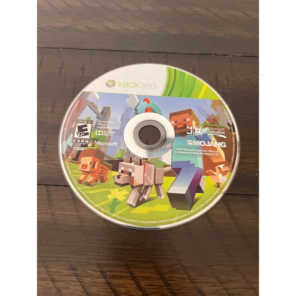 Minecraft Xbox 360 Edition Microsoft Mojang Sandbox Game Disc Only